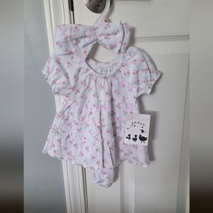 Duck Duck Goose Baby Dress with Bodysuit Underneath